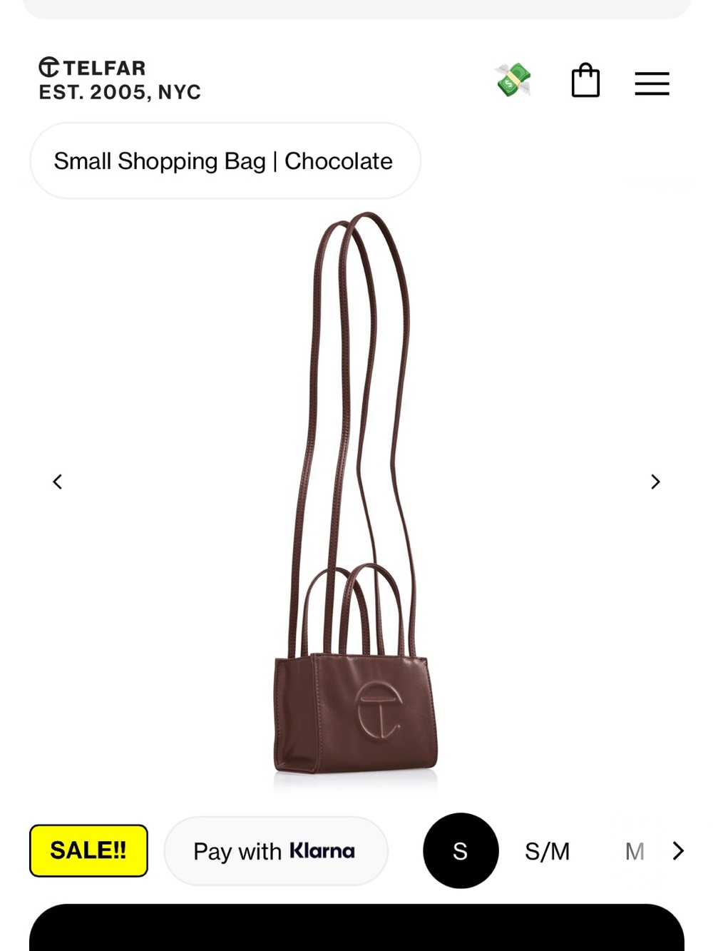 Telfar Chocolate Mini Shopping Bag - Picture 4 of 4
